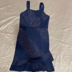 Sparkling Navy Kids Formal Dress